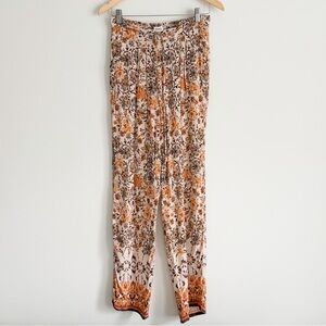 Suzy Shier Boho Floral Print Vacation Pants - Size Small